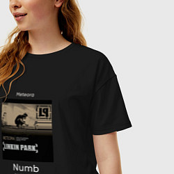 Футболка оверсайз женская Linkin Park Numb, цвет: черный — фото 2