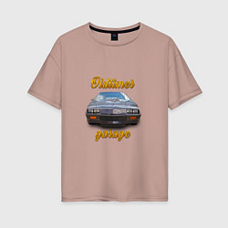 Женская футболка оверсайз Ретро маслкар Chevrolet Camaro