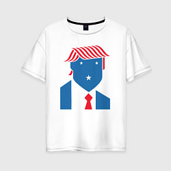 Женская футболка оверсайз USA Trump