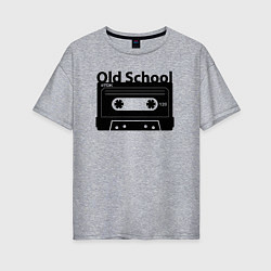 Женская футболка оверсайз Old school music