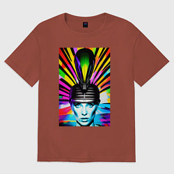 Футболка оверсайз женская Королева поп-арта, цвет: кирпичный