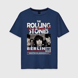 Женская футболка оверсайз The Rolling Stones rock