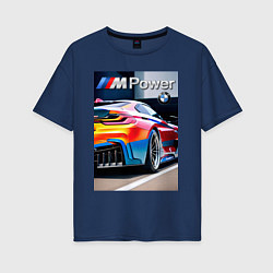 Женская футболка оверсайз BMW M Power - motorsport