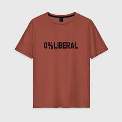 Женская футболка оверсайз Либерал