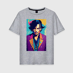 Женская футболка оверсайз Johnny Depp - celebrity