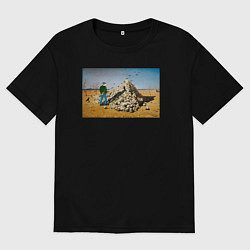 Футболка оверсайз женская Апофеоз ANIMAX, цвет: черный