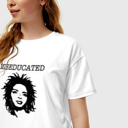 Футболка оверсайз женская Lauryn Hill miseducated, цвет: белый — фото 2