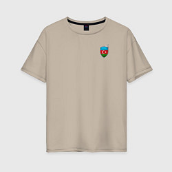 Женская футболка оверсайз Azerbaijan