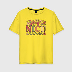 Женская футболка оверсайз Nicu nurse