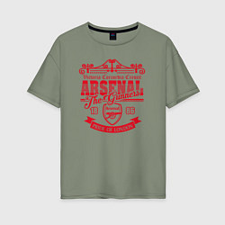 Женская футболка оверсайз Arsenal 1886