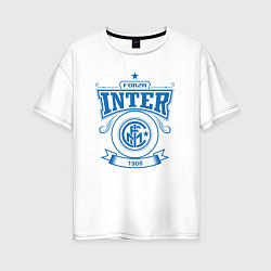 Футболка оверсайз женская Forza Inter, цвет: белый