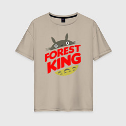 Женская футболка оверсайз Лесной король