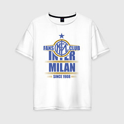 Женская футболка оверсайз Inter Milan fans club