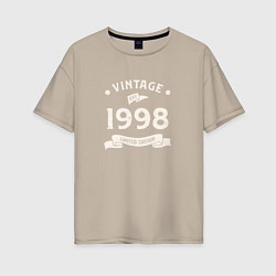 Женская футболка оверсайз Винтаж 1998, ограниченный выпуск