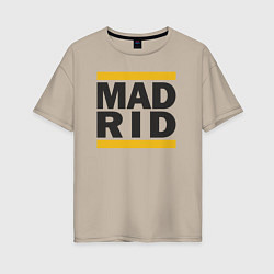Женская футболка оверсайз Run Real Madrid