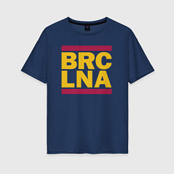 Женская футболка оверсайз Run Barcelona