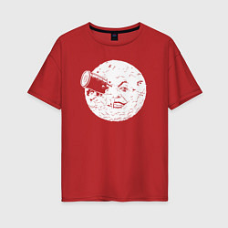 Женская футболка оверсайз Путешествие на Луну