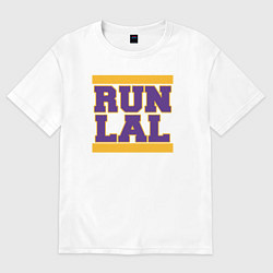 Футболка оверсайз женская Run Lakers, цвет: белый