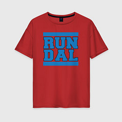 Футболка оверсайз женская Run Dallas Mavericks, цвет: красный