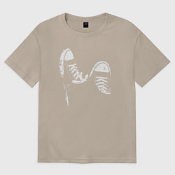 Футболка оверсайз женская Кедики, цвет: миндальный