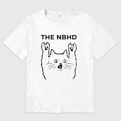 Женская футболка оверсайз The Neighbourhood - rock cat