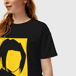 Футболка оверсайз женская Finn Ames, цвет: черный — фото 2
