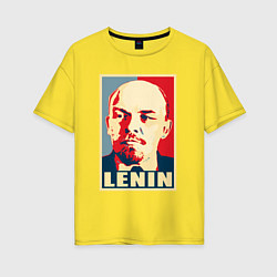 Футболка оверсайз женская Lenin, цвет: желтый
