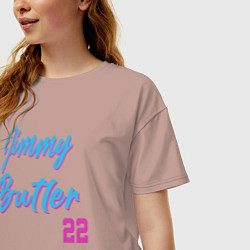 Футболка оверсайз женская Jimmy Butler 22, цвет: пыльно-розовый — фото 2