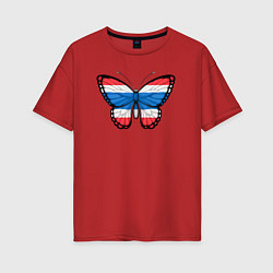 Женская футболка оверсайз Бабочка Таиланд
