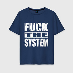 Женская футболка оверсайз SoD - f**k the system