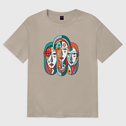 Женская футболка оверсайз Три сестры