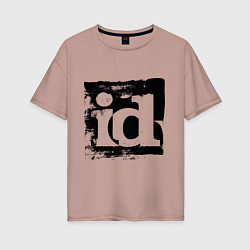 Женская футболка оверсайз ID software logo