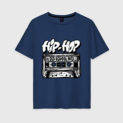 Женская футболка оверсайз Hip hop oldschool