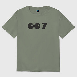 Женская футболка оверсайз Number 007