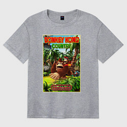 Футболка оверсайз женская Nintendo - donkey kong, цвет: меланж