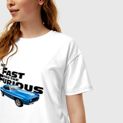 Футболка оверсайз женская Chevrolet Camaro SS, цвет: белый — фото 2