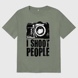 Футболка оверсайз женская Shoot photographer, цвет: авокадо