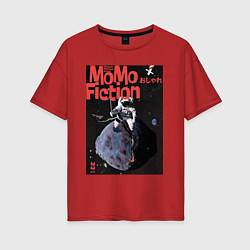 Женская футболка оверсайз MoMo - Защита от астероидов