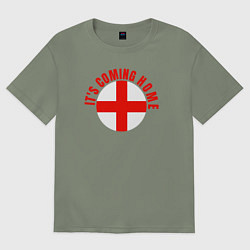 Футболка оверсайз женская Coming home England, цвет: авокадо