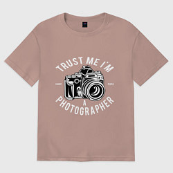 Женская футболка оверсайз Photographer