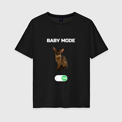 Футболка оверсайз женская Филя - BABY MODE, цвет: черный