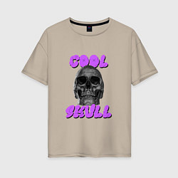 Женская футболка оверсайз Cool Skull