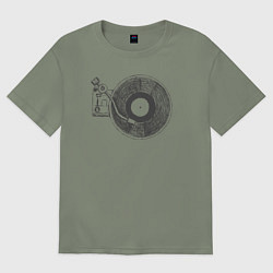 Футболка оверсайз женская Vinyl style, цвет: авокадо