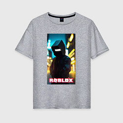 Женская футболка оверсайз Roblox cyberpunk