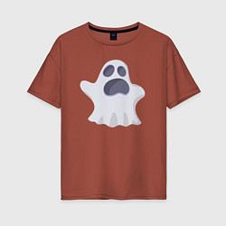 Женская футболка оверсайз Funny ghost