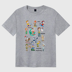 Футболка оверсайз женская Все могу - всё умею, цвет: меланж