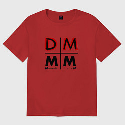 Футболка оверсайз женская Depeche Mode - Memento Mori Logo DM, цвет: красный