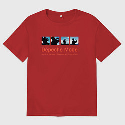 Футболка оверсайз женская Depeche Mode - World In My Eyes Single, цвет: красный