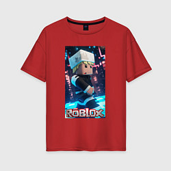 Женская футболка оверсайз Roblox game avatar