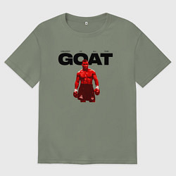 Футболка оверсайз женская GOAT - Mike Tyson, цвет: авокадо